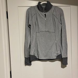 Lululemon 1/4 Zip | Size 12 | Grey/White